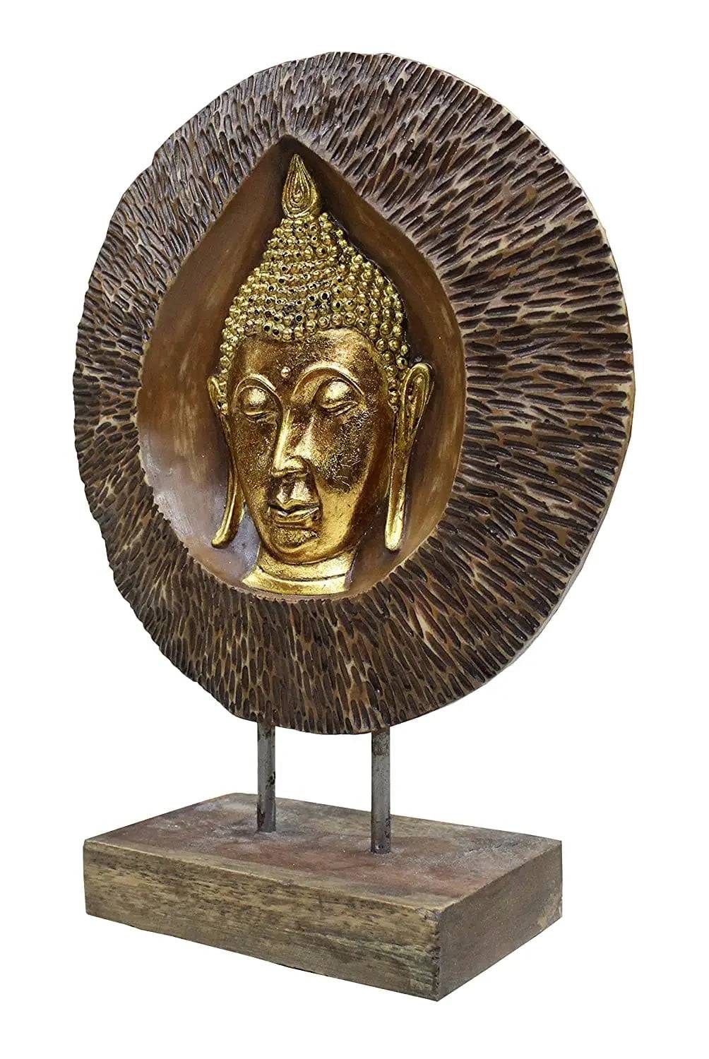 Handcrafted Decorative Budha Stand Table Home Office Decore Figurines and Idol (Size 10 x 10 x 13 Inches) - Decorwala