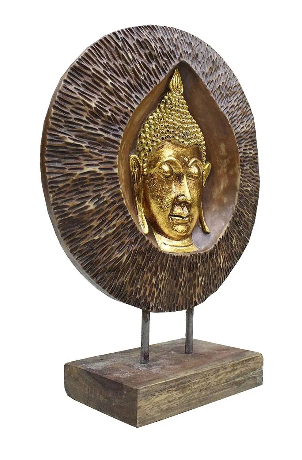 Handcrafted Decorative Budha Stand Table Home Office Decore Figurines and Idol (Size 10 x 10 x 13 Inches) - Decorwala