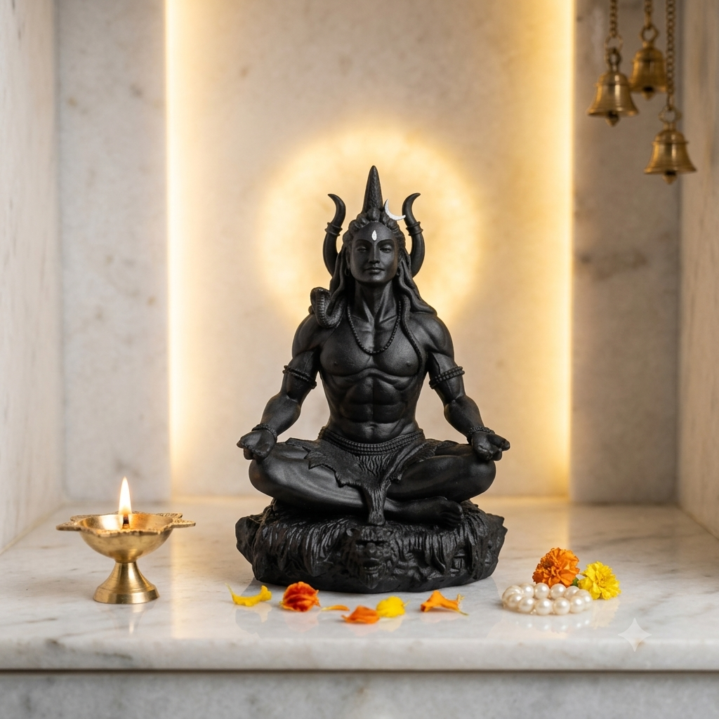 Premium Mahadev Car Dashboard Idol  Handcrafted Symbol of Protection & Blessings for Every Journey