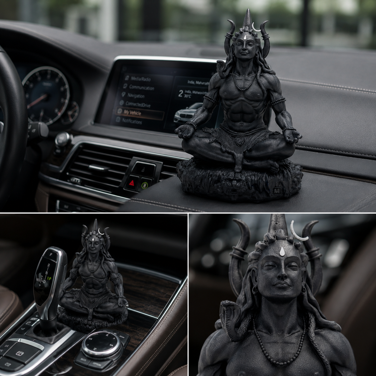 Lord Shiva Car Dashboard Statue – Divine Protection On Every Drive