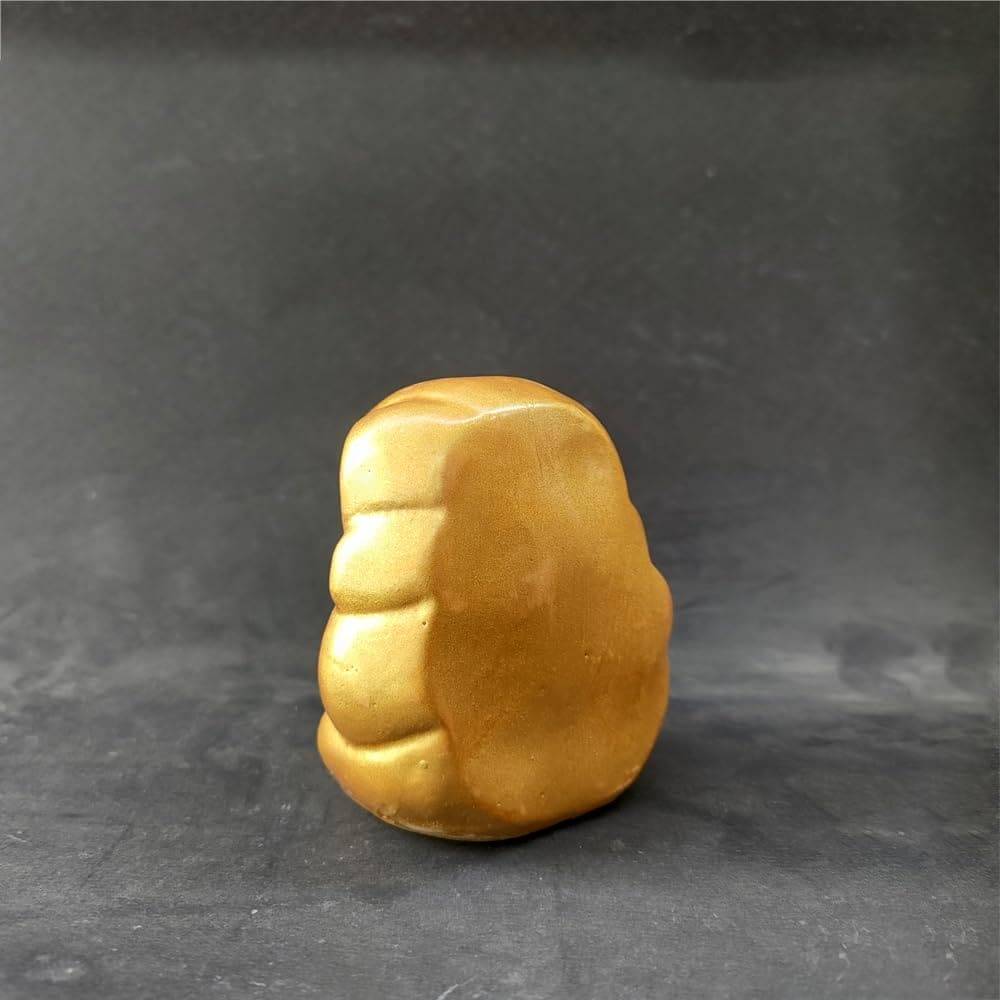 Ganesh statue Elegant Gold  Polyresin Statue - 8cm | Giftable Home and Car Decor - Decorwala 