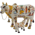 Divine Kamdhenu Cow Idol – Symbol of Prosperity & Blessings - 19cm - Decorwala