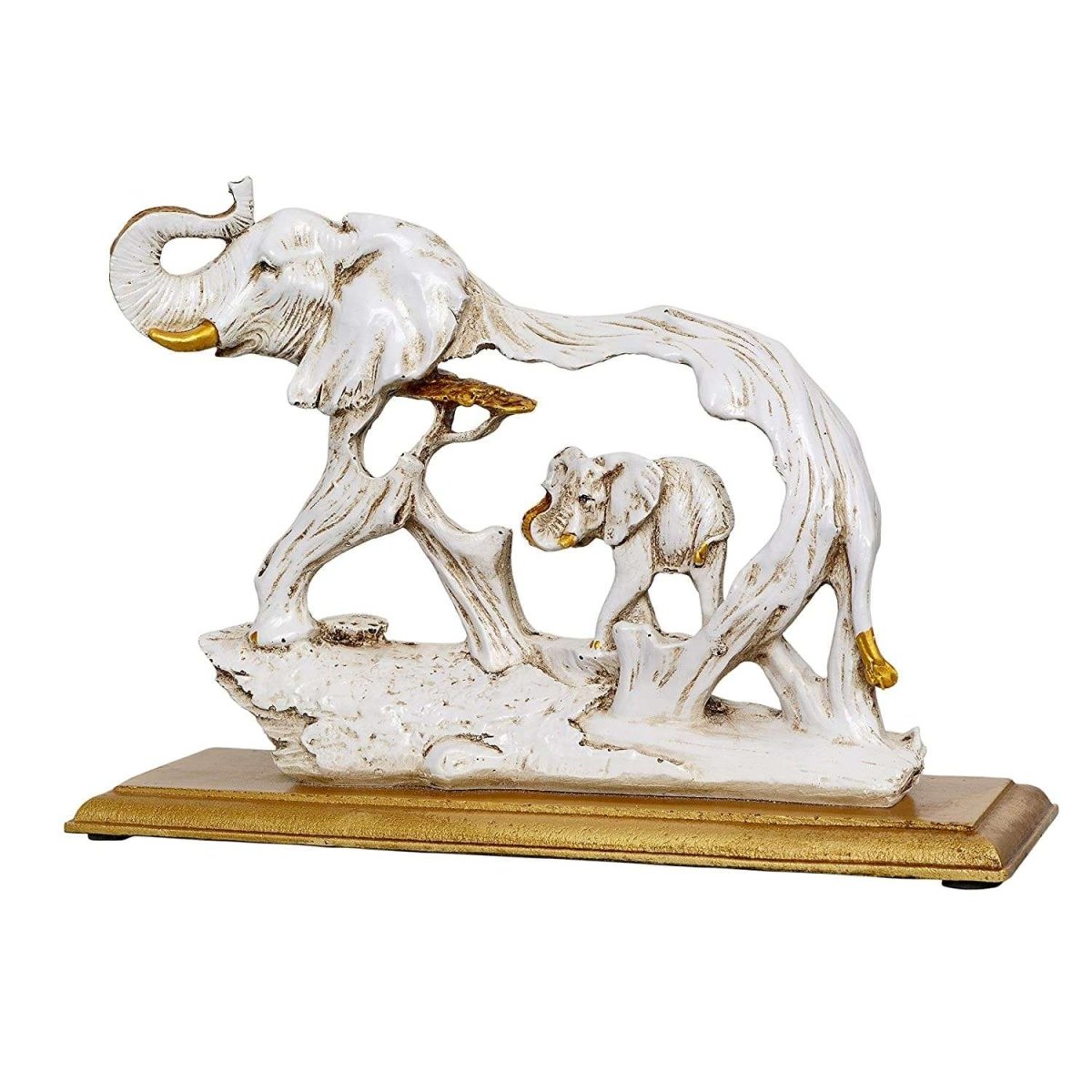 Elephant with Baby Elephant Table Decor - Decorwala