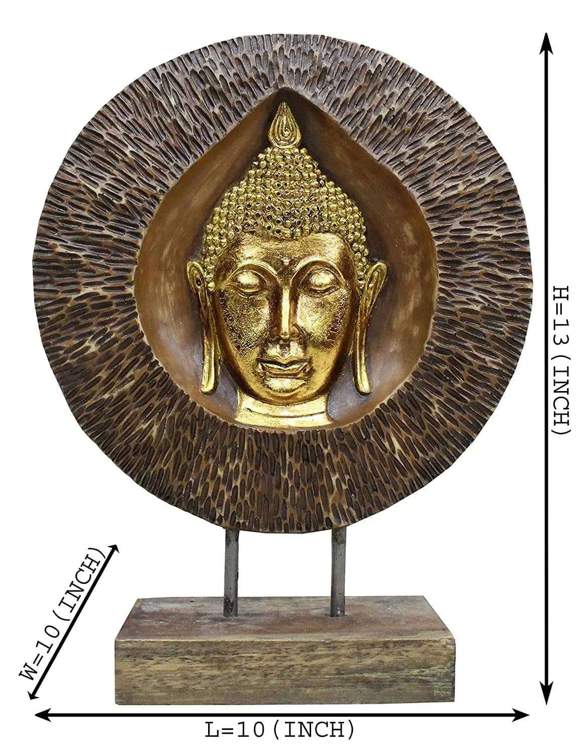 Handcrafted Decorative Budha Stand Table Home Office Decore Figurines and Idol (Size 10 x 10 x 13 Inches) - Decorwala