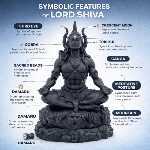Lord Shiva Car Dashboard Statue – Divine Protection On Every Drive - Decorwala