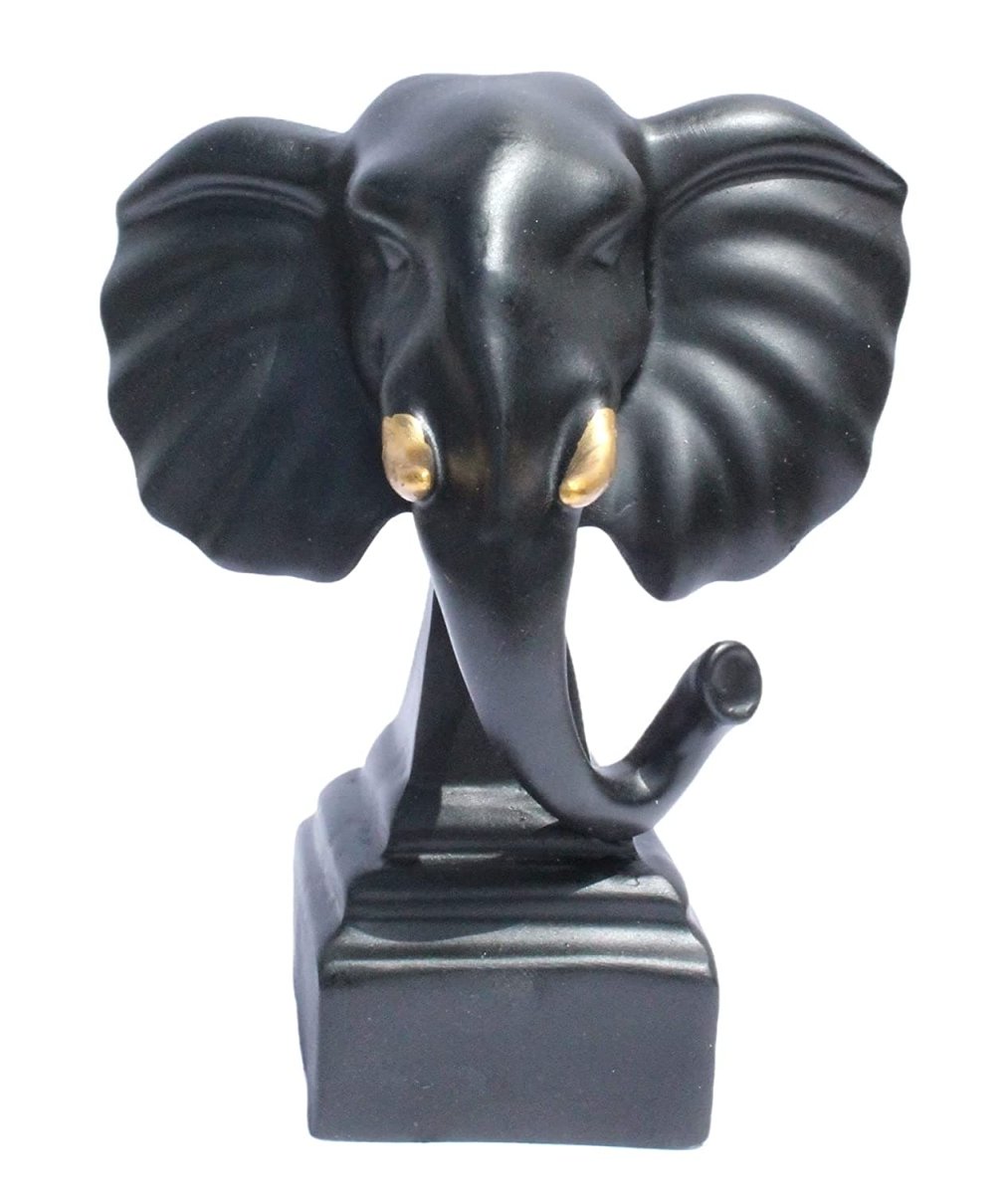 Elephant Tusk for Table and Home Decor , Black Color - Decorwala