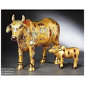 Golden Kamdhenu Cow Statue - 26cm - Decorwala