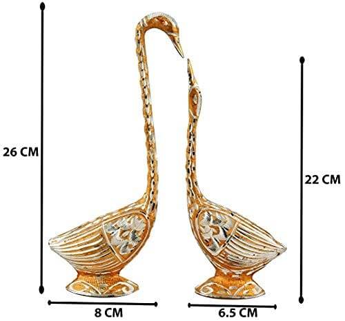 Metal Kissing Duck Pair - Decorwala