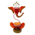 Multicolor Iron Ganesh Diya Lamp and Decorative - Decorwala