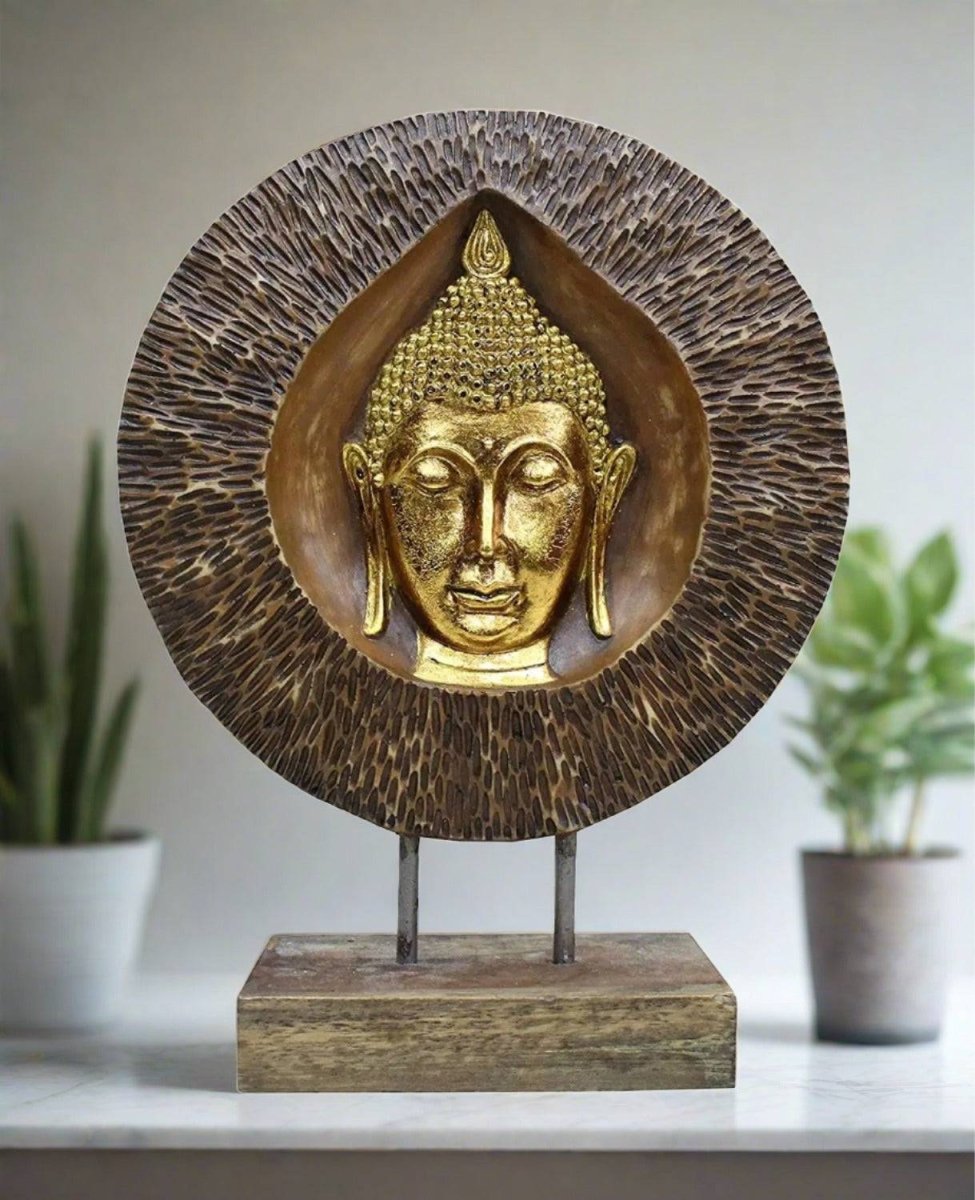 Ring O Buddha Bust on Stand - Decorwala